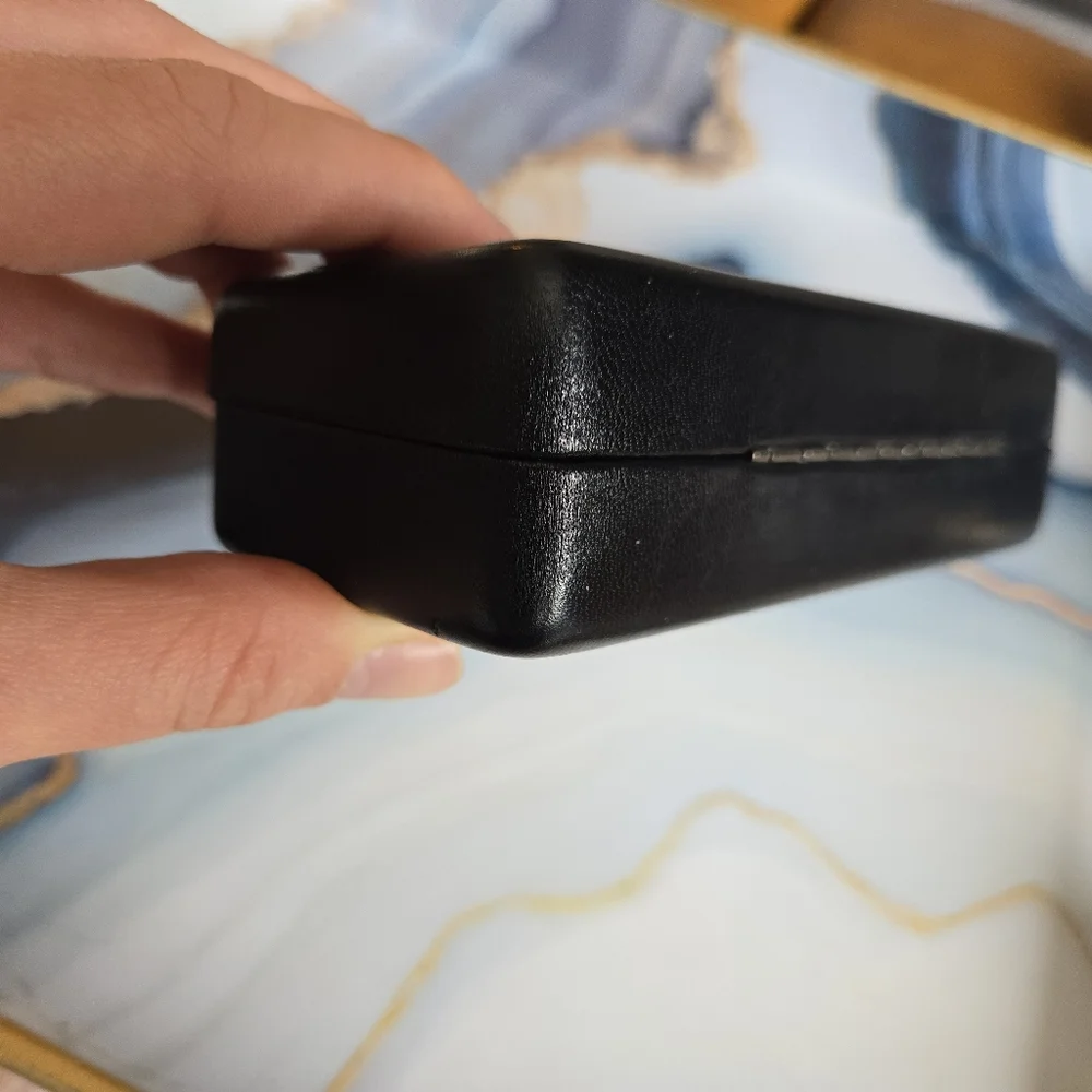 L.A.M.B. •Black Leather Eye Glass Case